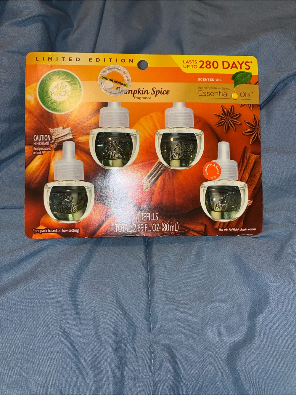 Air Wick Pumpkin Spice Scented Oil Refills - Orange